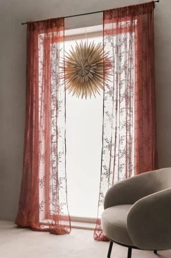 Ellos Home Gardin med løpegang Lise 2-pk