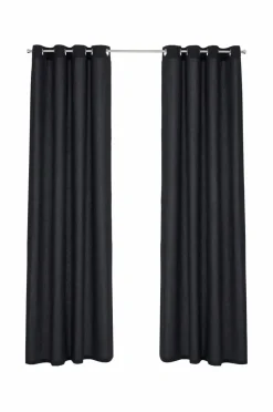 &Home 2-pk gardinlengder med maljer, i halvpanama
