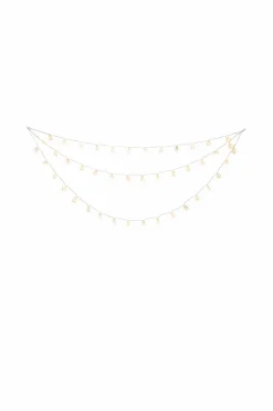 Konstsmide Gardinlenke 44 snøkrystaller LED 125 cm